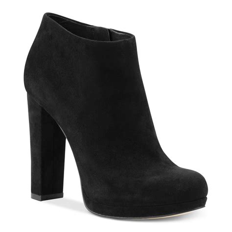 women michael kors boots toes out|Michael Kors black suede booties.